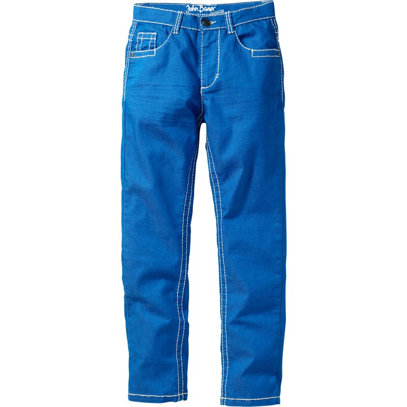 John Baner JEANSWEAR Pantalon slim avec effets froissés bleu enfant - bonprix
