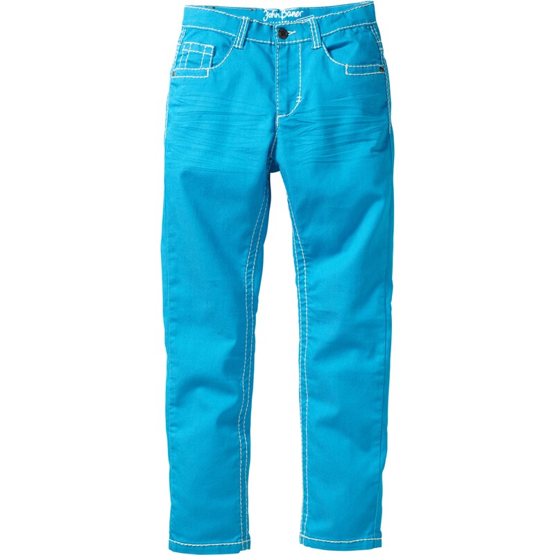 John Baner JEANSWEAR Bonprix - Pantalon slim avec effets froissés bleu pour enfant