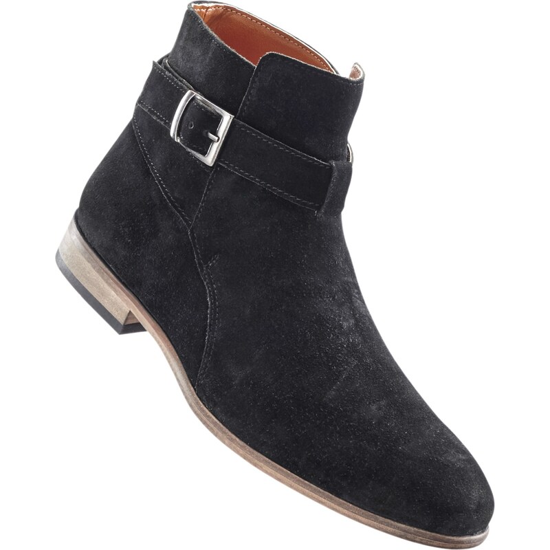 bpc selection Bonprix - Boots en cuir noir pour homme