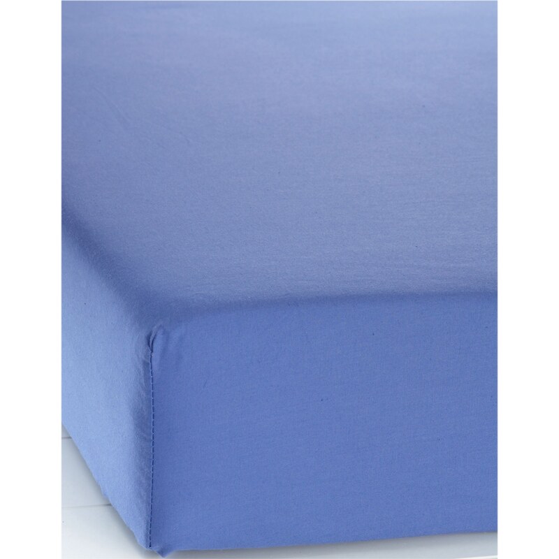 bpc living Bonprix - Drap-housse Linon bleu pour maison