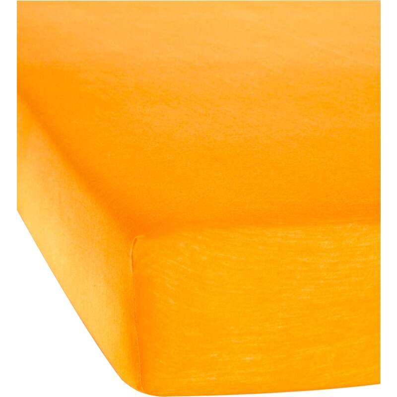 bpc living Bonprix - Drap-housse Jersey Microfibre orange pour maison