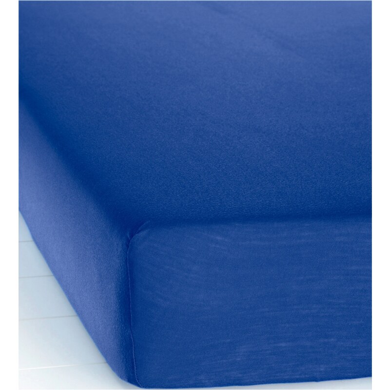 bpc living Bonprix - Drap-housse Jersey Microfibre bleu pour maison