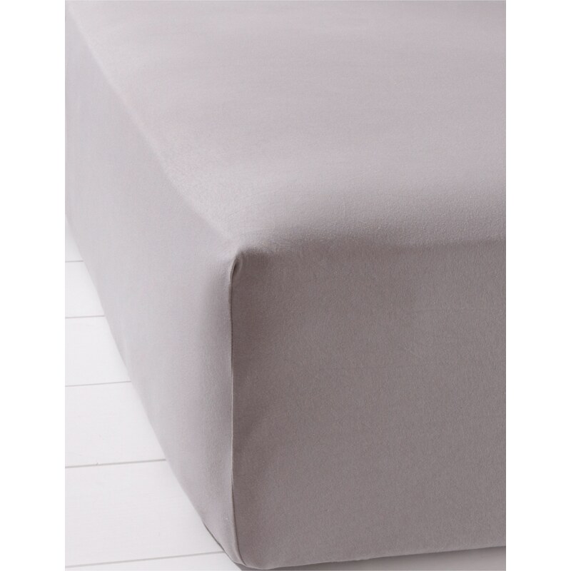 bpc living bonprix collection Bonprix - Drap-housse Elastic Jersey 40 cm gris pour maison