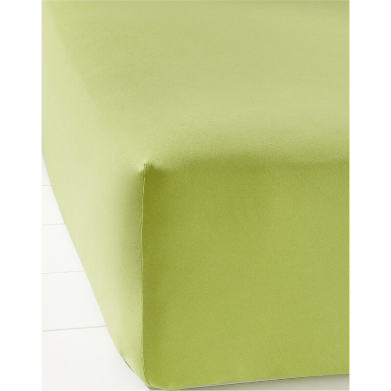 bpc living Drap-housse Elastic Jersey 40 cm vert maison - bonprix