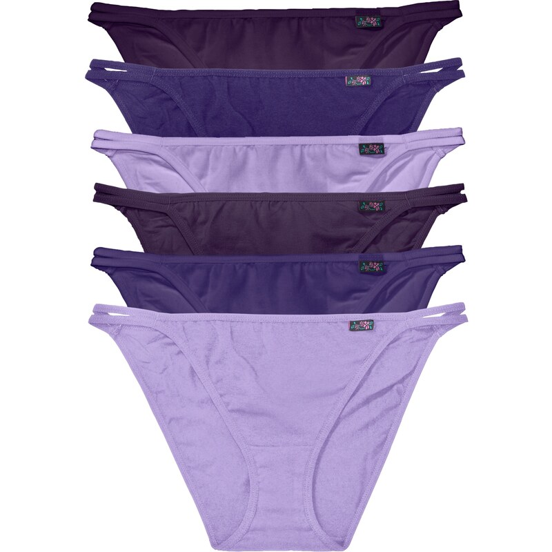 bpc bonprix collection Bonprix - Lot de 6 tangas avec étiquette violet pour femme