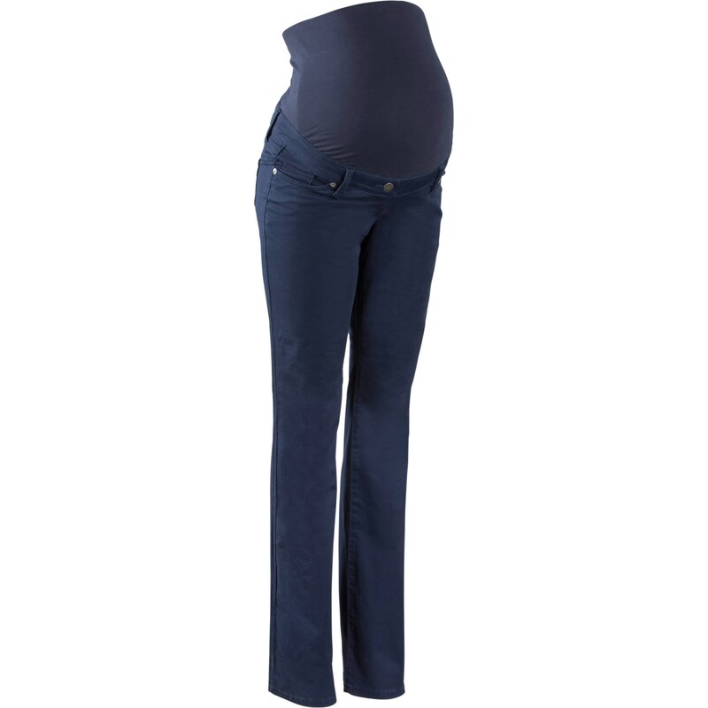 bpc bonprix collection Bonprix - Pantalon de grossesse en twill, bootcut bleu pour femme