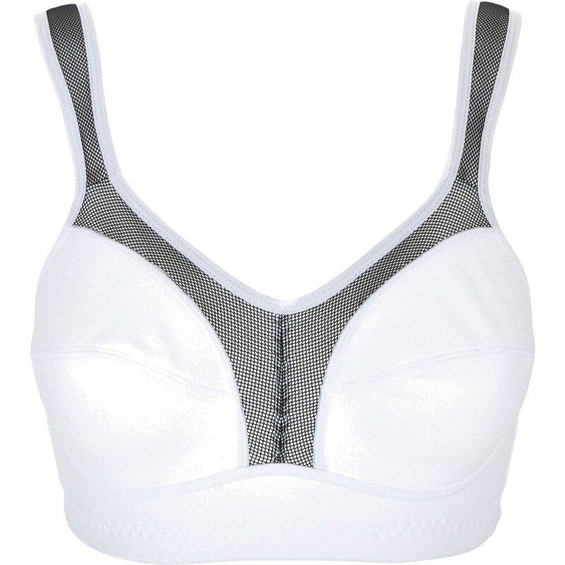 bpc bonprix collection - Nice Size Bonprix - Soutien-gorge de sport blanc sans armaturespour femme