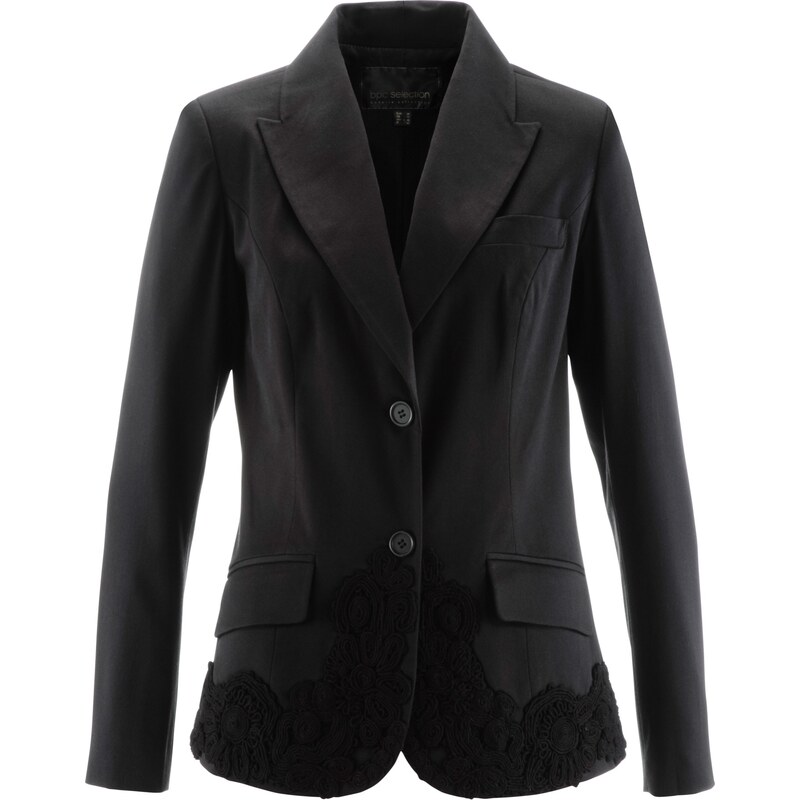 bpc selection premium Bonprix - Blazer noir manches longues pour femme