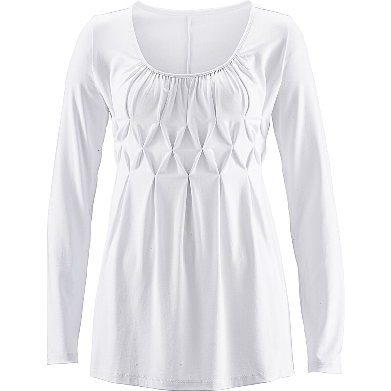 bpc selection Bonprix - T-shirt manches longues blanc pour femme