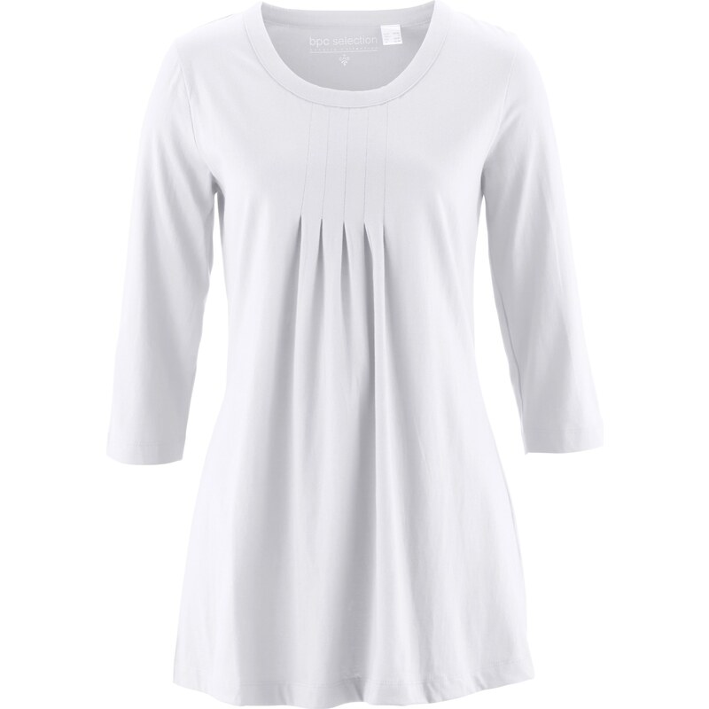 bpc selection T-shirt long manches 3/4 blanc femme - bonprix