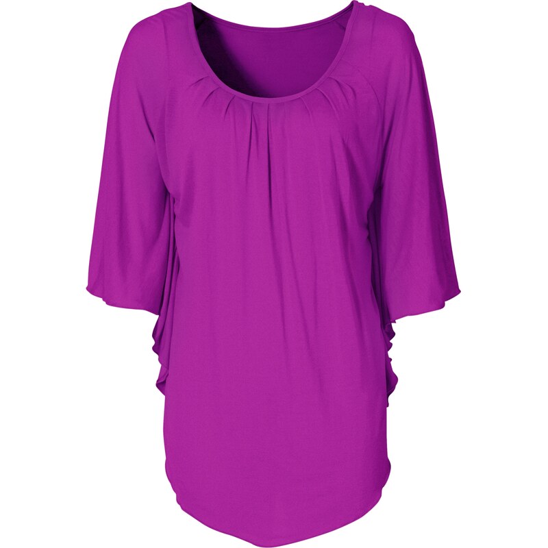 BODYFLIRT Bonprix - T-shirt manches chauve-souris violet pour femme