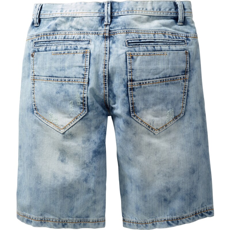 RAINBOW Bonprix - Bermuda en jean loose fit bleu pour homme