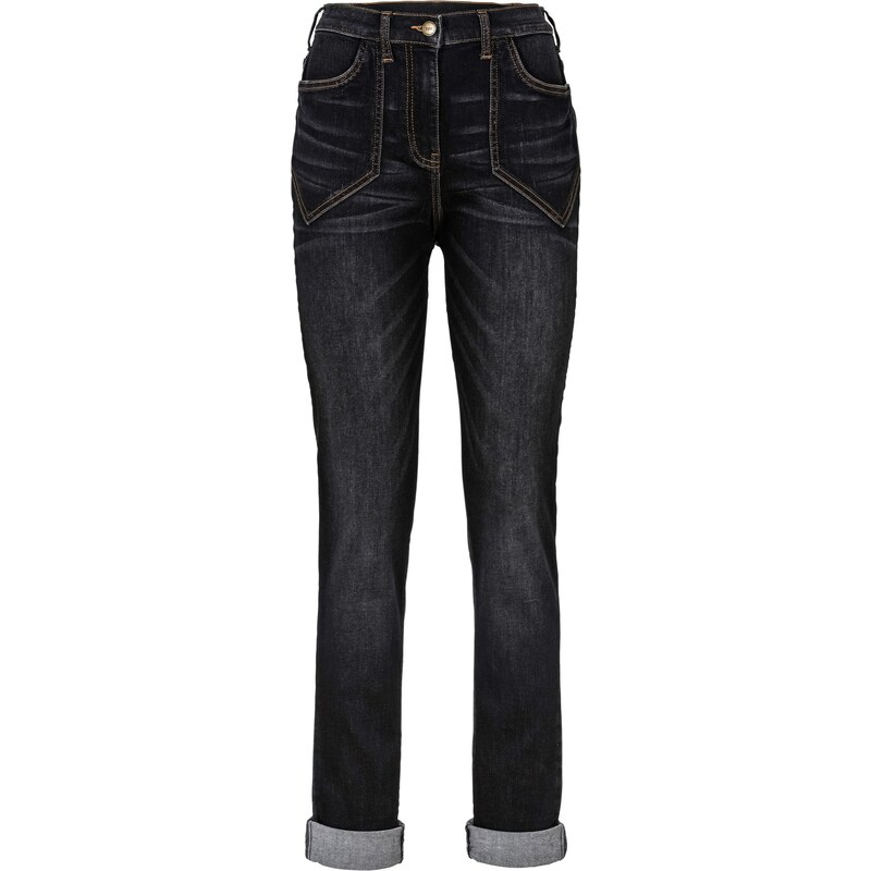 bpc bonprix collection Bonprix - Jean extensible taille haute noir pour femme
