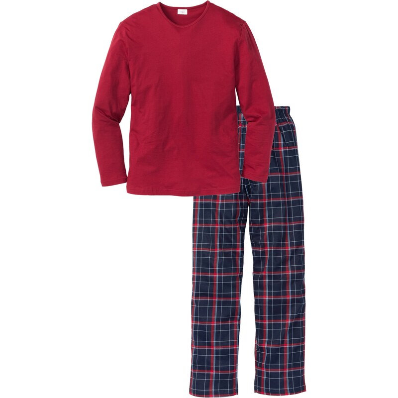 bpc bonprix collection Bonprix - Pyjama rouge manches longues pour homme