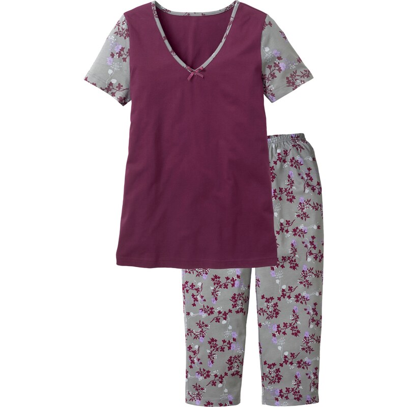 bpc selection Bonprix - Pyjama violet manches courtes pour femme