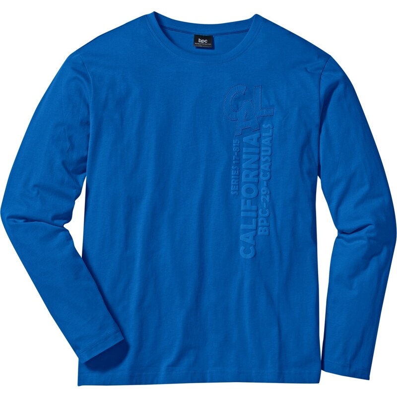 bpc bonprix collection Bonprix - T-shirt manches longues Regular Fit bleu pour homme