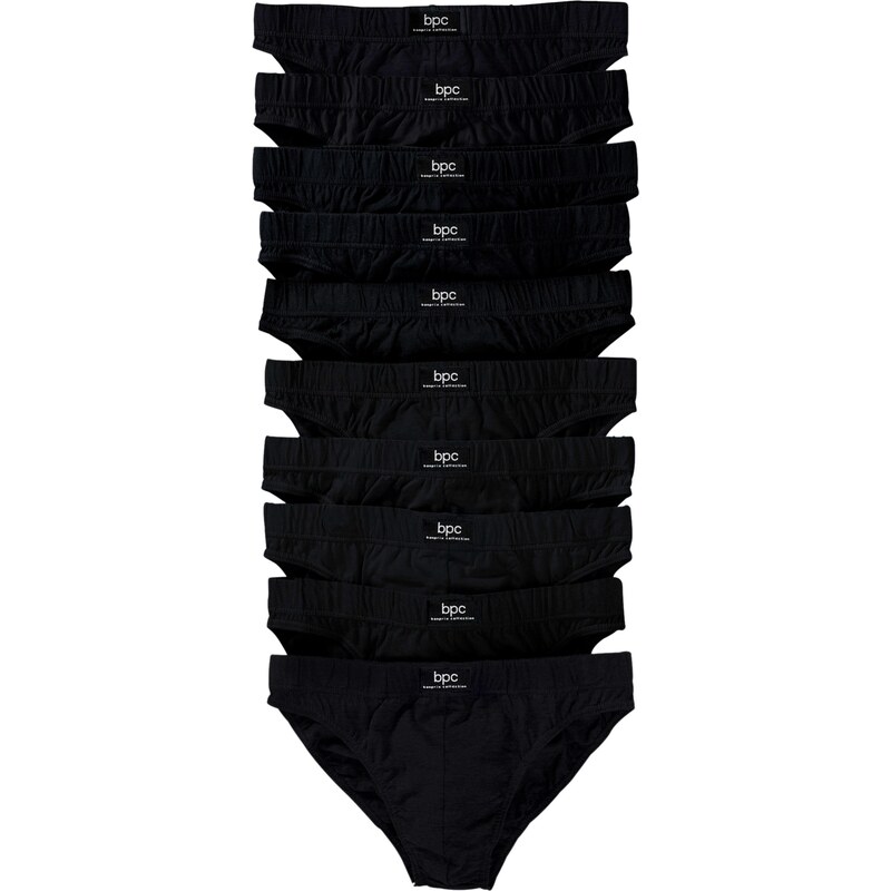 bpc bonprix collection Bonprix - Lot de 10 slips noir pour homme