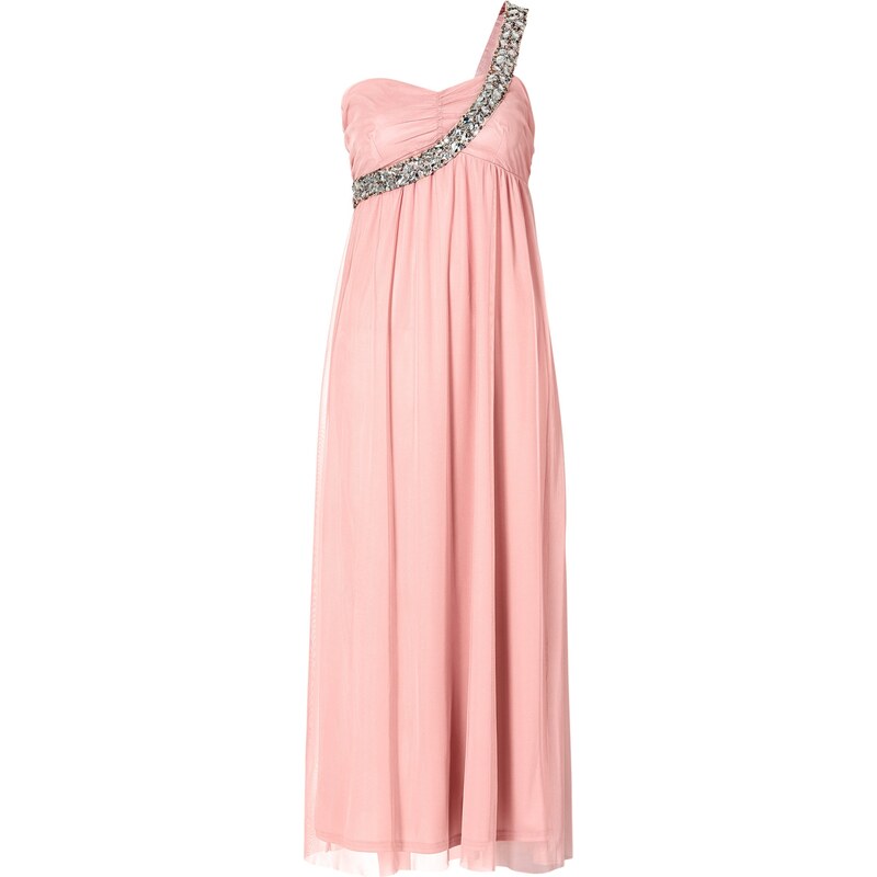 BODYFLIRT Bonprix - robe d'été Robe longue asymétrique rose sans manches pour femme