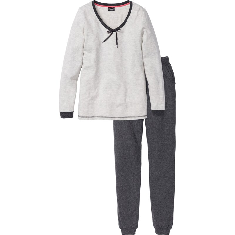 bpc bonprix collection Bonprix - Pyjama blanc manches longues pour femme