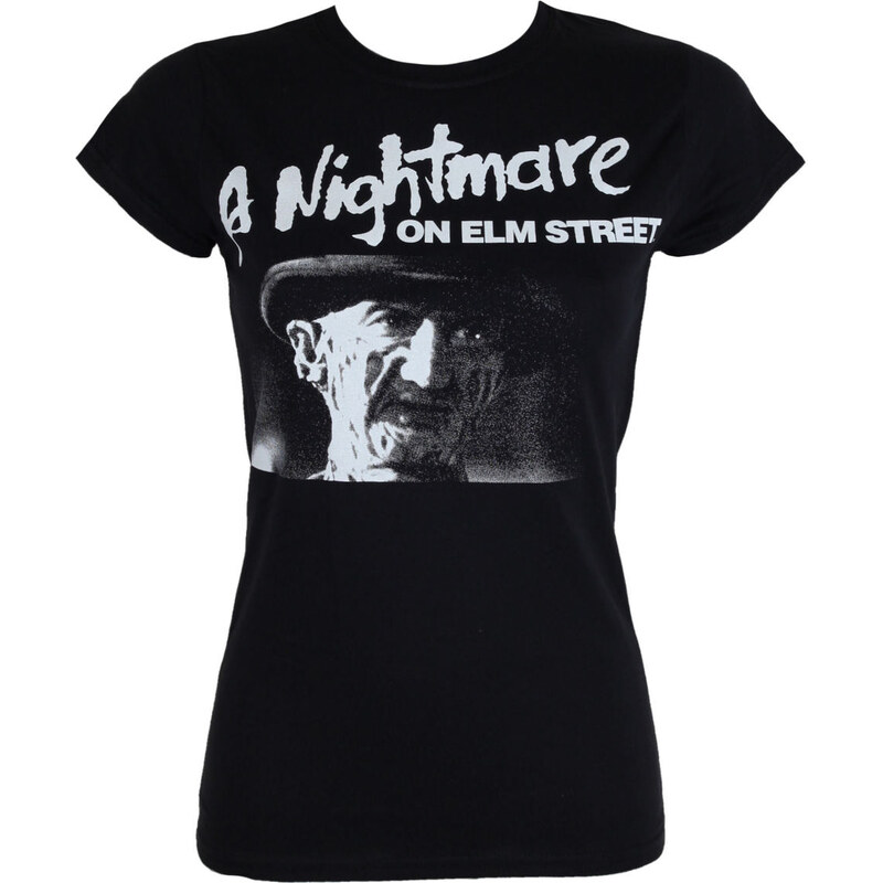 T-shirt de film pour femmes A Nightmare on Elm Street - Black - HYBRIS - WB-5-NOES001-H65-7-BK