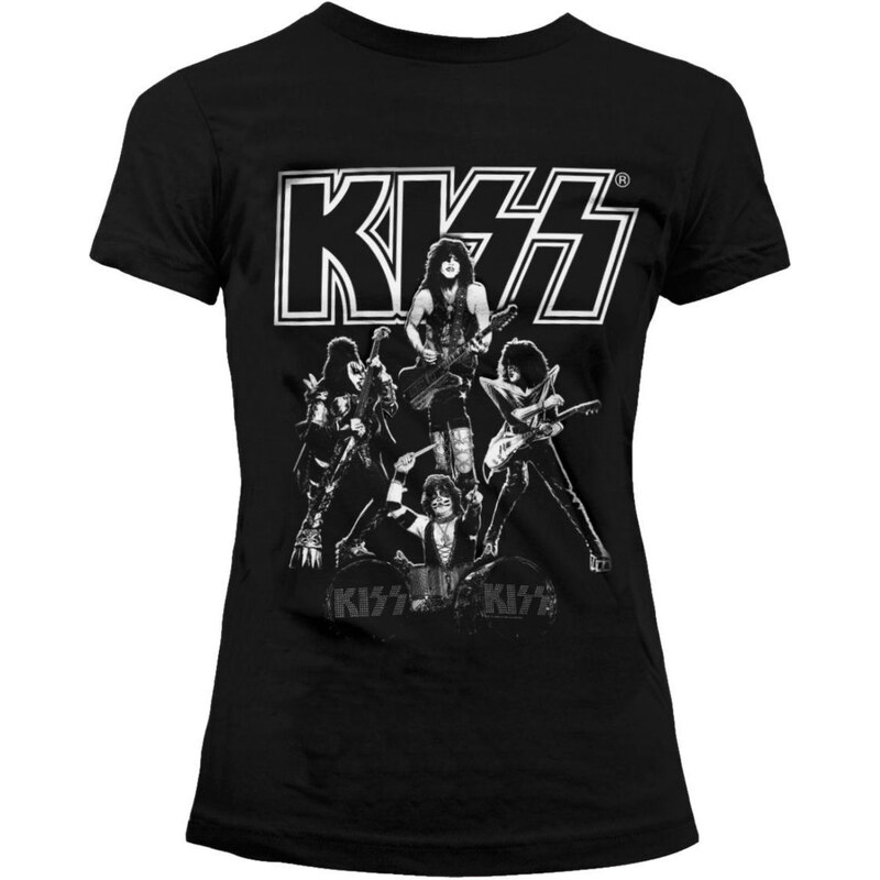 Tee-shirt métal pour femmes Kiss - Hottest Show On Earth - HYBRIS - ER-5-KISS003-H69-4-BK