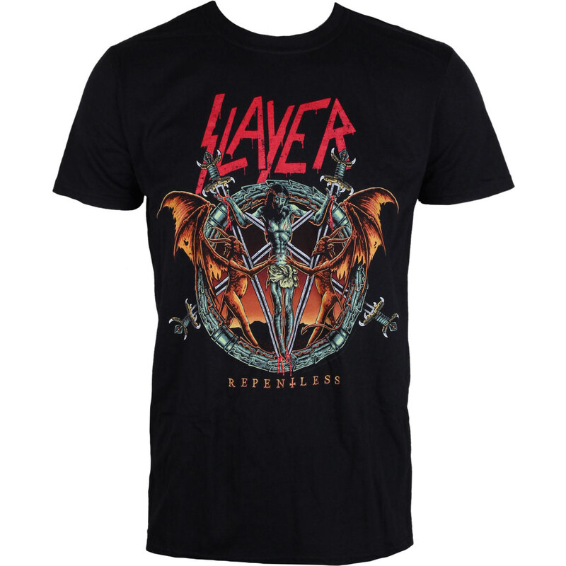 Tee-shirt métal pour hommes Slayer - Demon Christ Repentless - ROCK OFF - SLAYTEE39MB