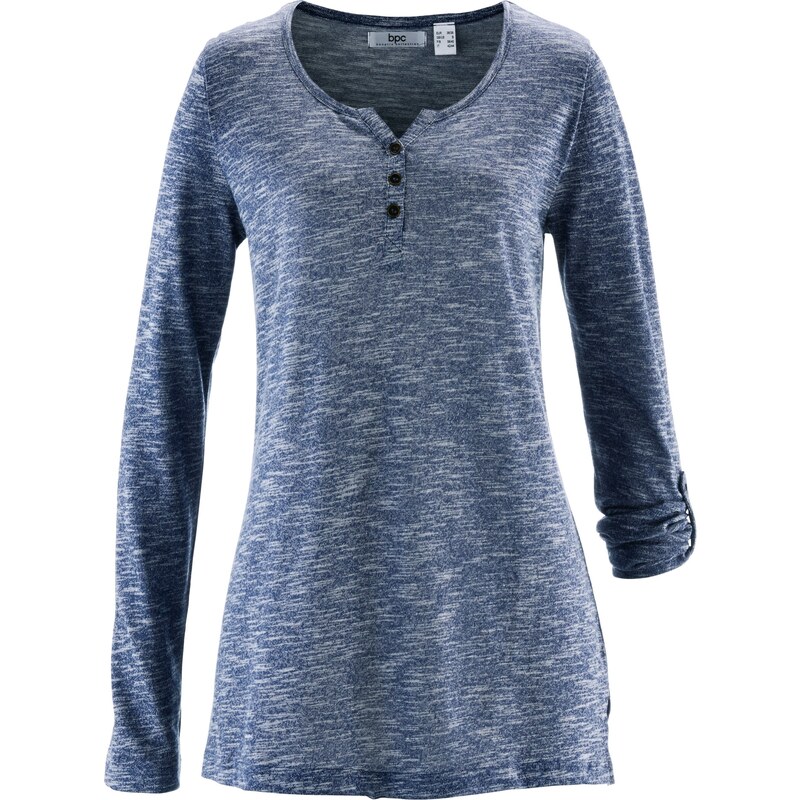 bpc bonprix collection Bonprix - T-shirt manches longues bleu pour femme