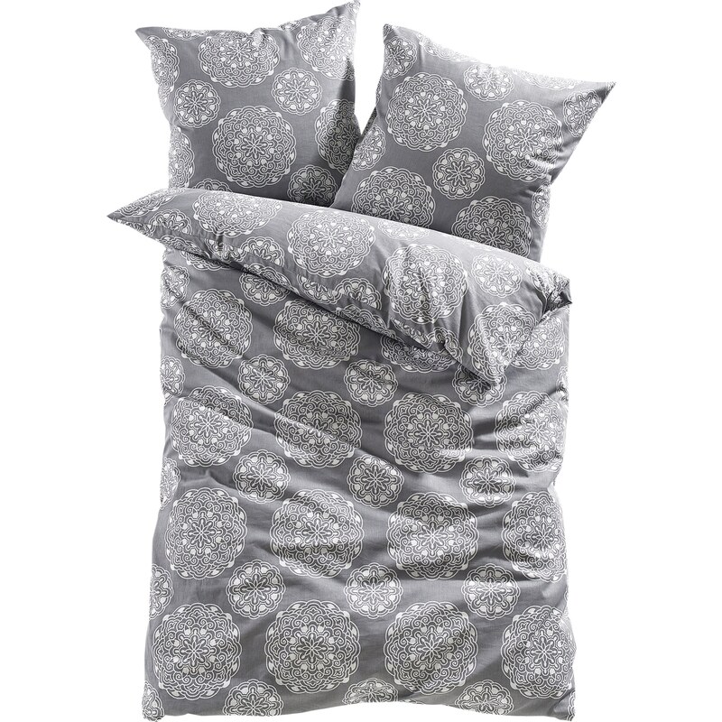 bpc living bonprix collection Bonprix - Parure de lit Enya gris pour maison