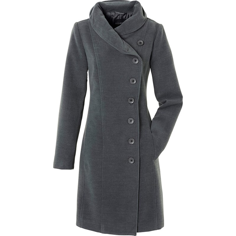 BODYFLIRT Bonprix - Manteau gris manches longues pour femme