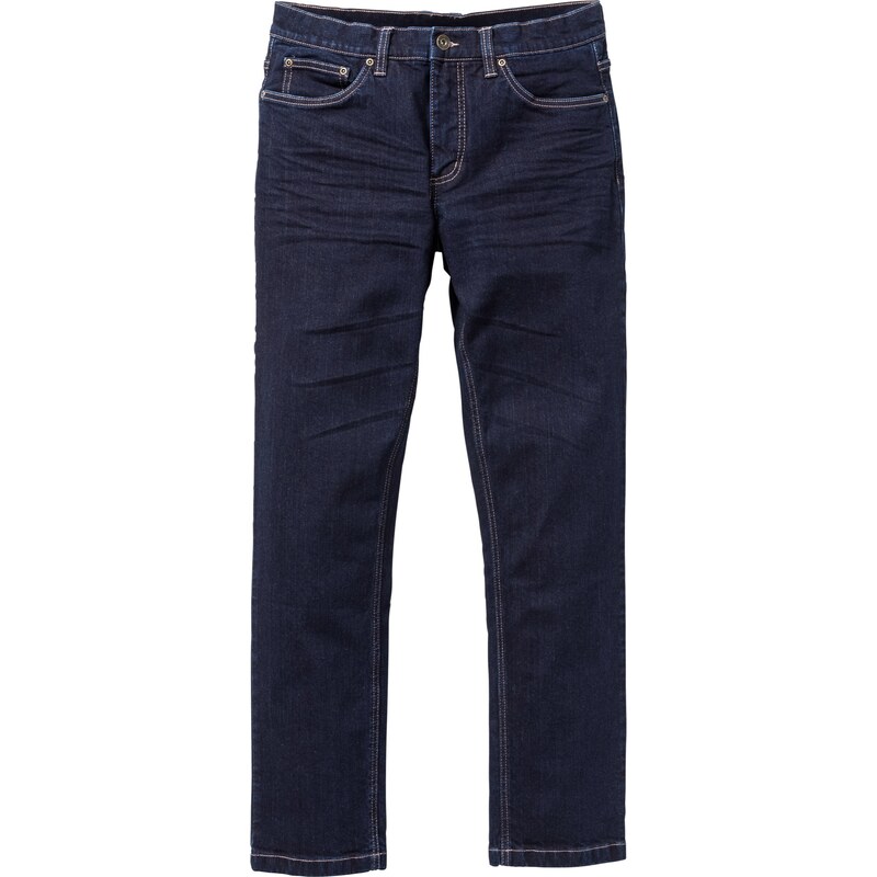 RAINBOW Bonprix - Jean extensible 5 poches SLIM bleu pour homme