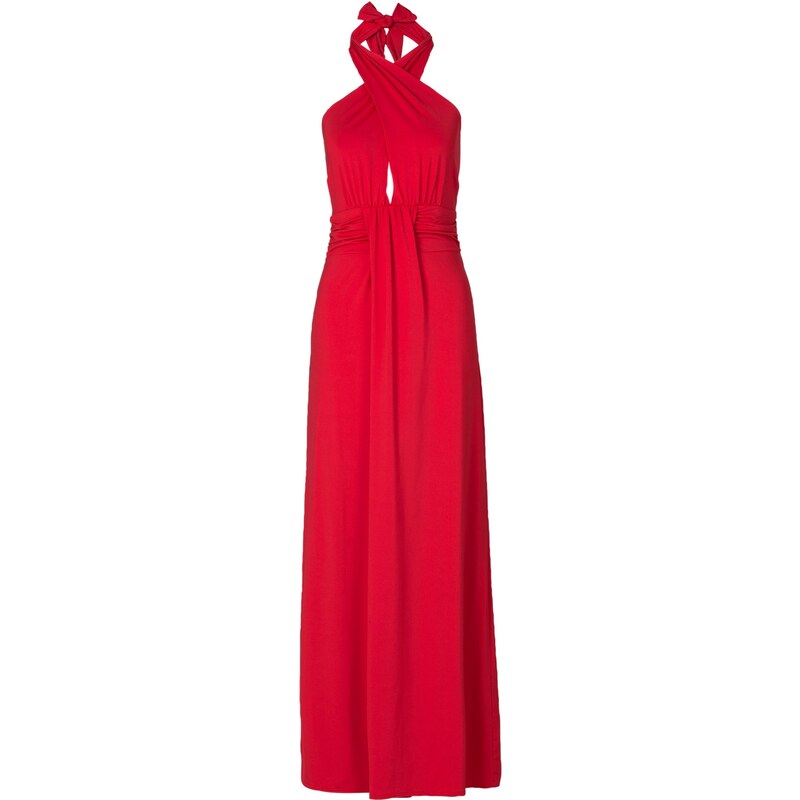 BODYFLIRT boutique Bonprix - robe d'été Robe drapée rouge sans manches pour femme