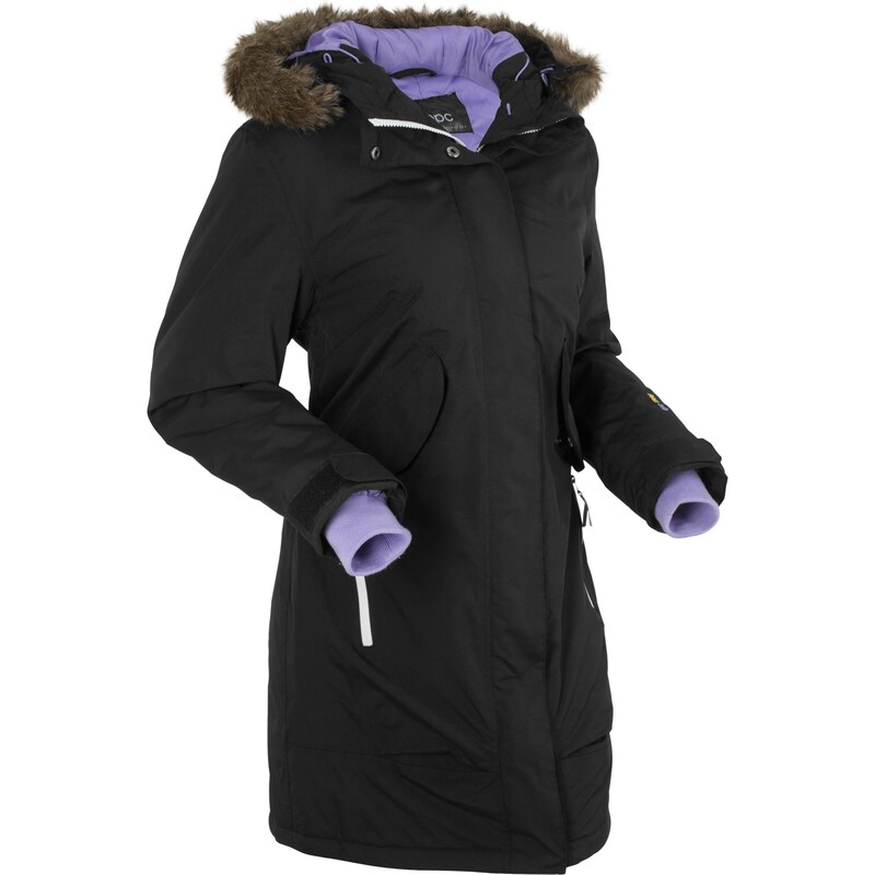 bpc bonprix collection Bonprix - Manteau fonctionnel outdoor noir manches longues pour femme