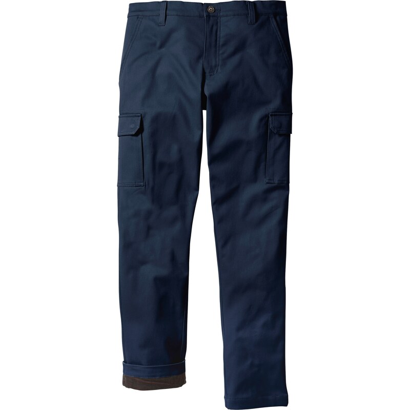 bpc bonprix collection Bonprix - Pantalon cargo thermo Regular Fit Straight bleu pour homme