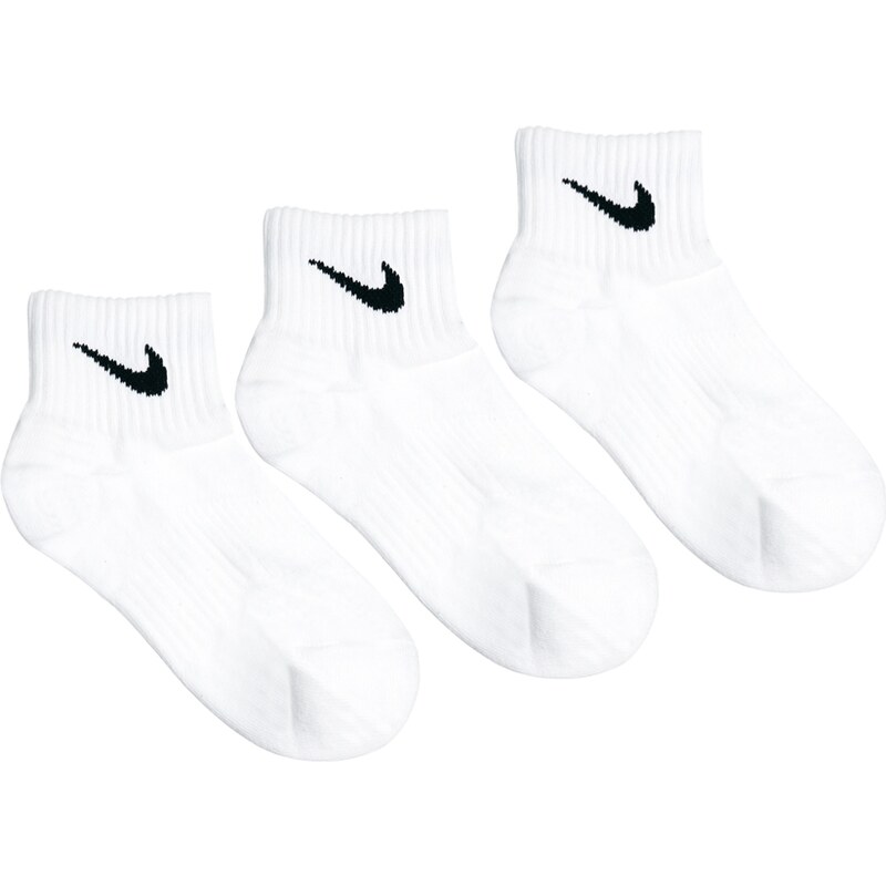 Nike - Lot de 3 paires de chaussettes - Blanc - Blanc