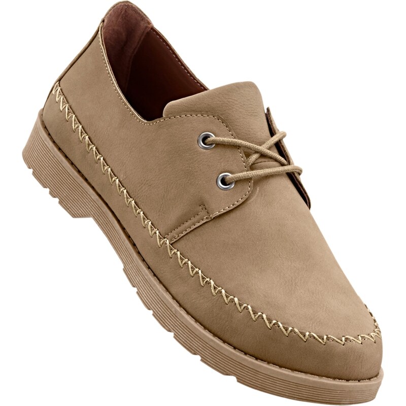 bpc selection Bonprix - Chaussures à lacets beige pour homme