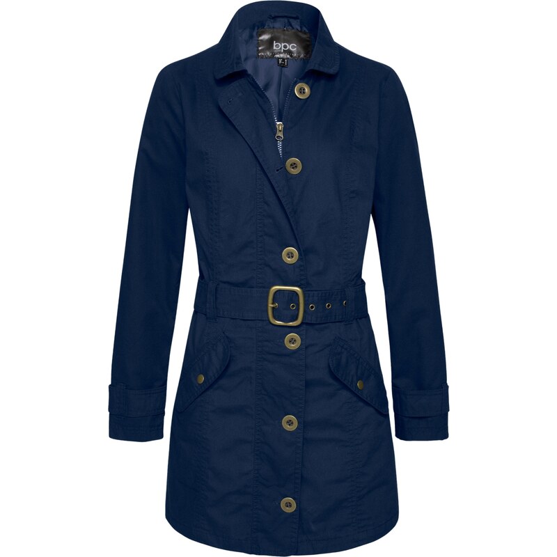 bpc bonprix collection Bonprix - Trench-coat bleu manches longues pour femme