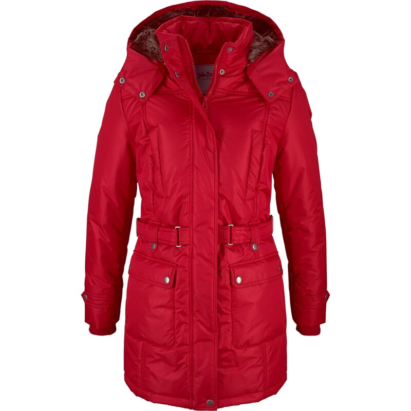 John Baner JEANSWEAR Bonprix - Manteau d'hiver rouge manches longues pour femme