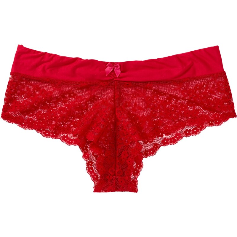 BODYFLIRT Bonprix - Culotte avec dentelle rouge pour femme