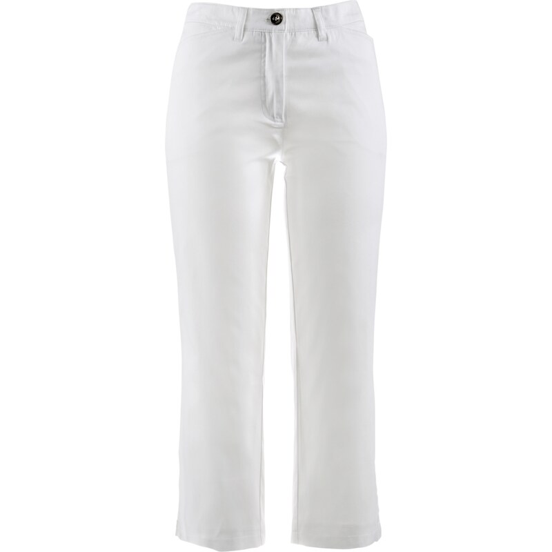 bpc selection Bonprix - Pantalon extensible 7/8 blanc pour femme