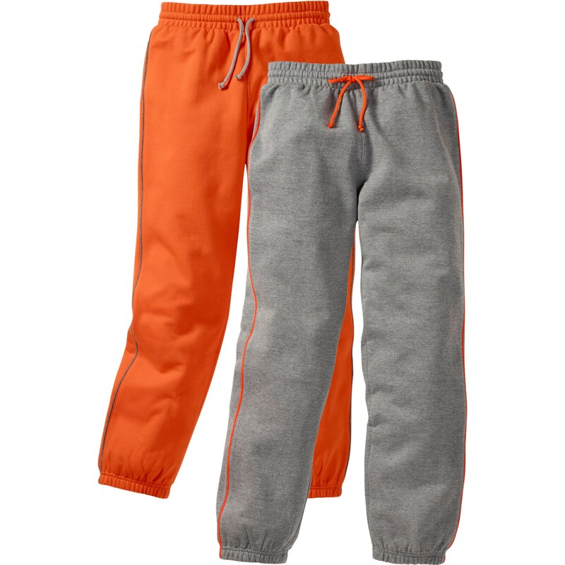 bpc bonprix collection Bonprix - Lot de 2 pantalons sweat gris pour enfant