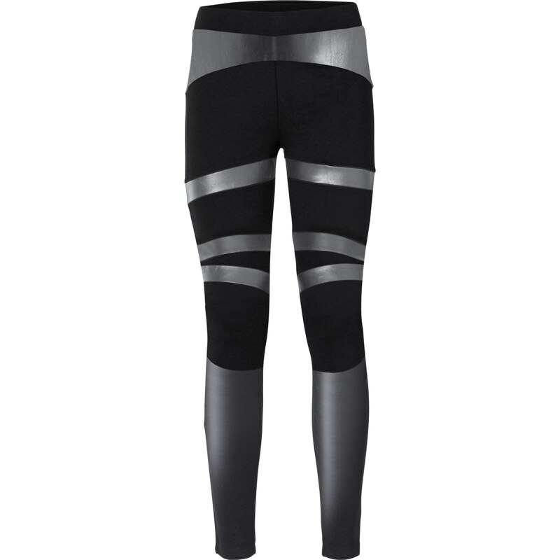 BODYFLIRT boutique Bonprix Legging avec empiecements noir pour femme GLAMI