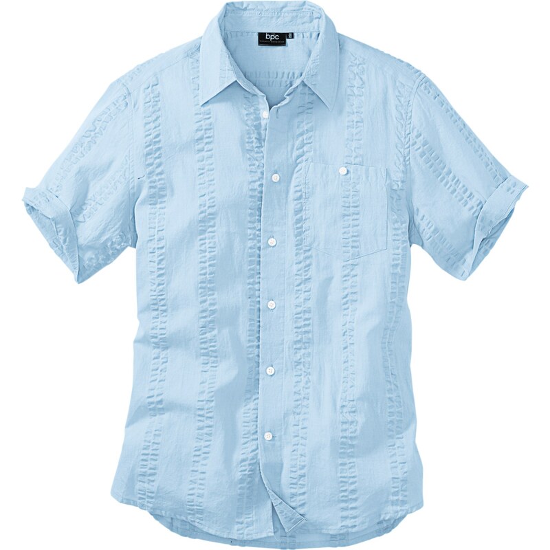 bpc bonprix collection Bonprix - Chemise manches courtes bleu pour homme