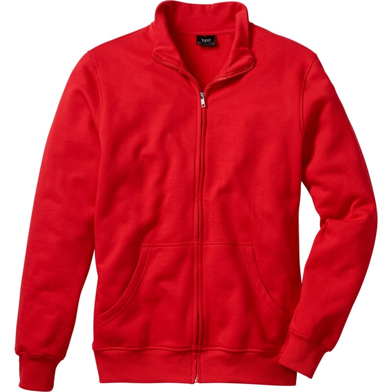 bpc bonprix collection Bonprix - Gilet sweatshirt regular fit rouge manches longues pour homme