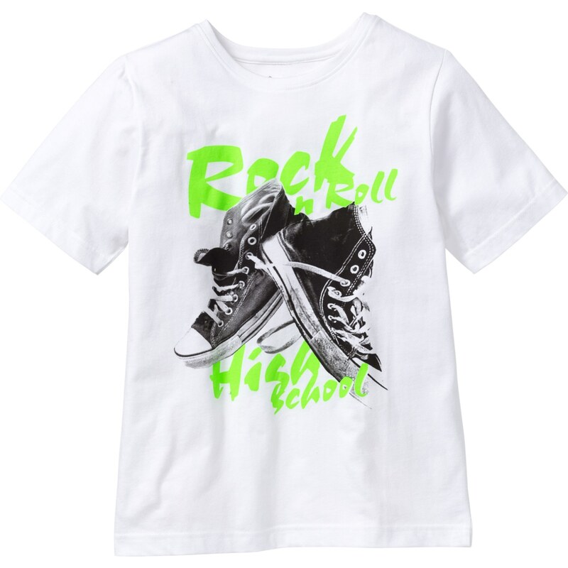 bpc bonprix collection Bonprix - T-shirt à imprimé blanc manches courtes pour enfant