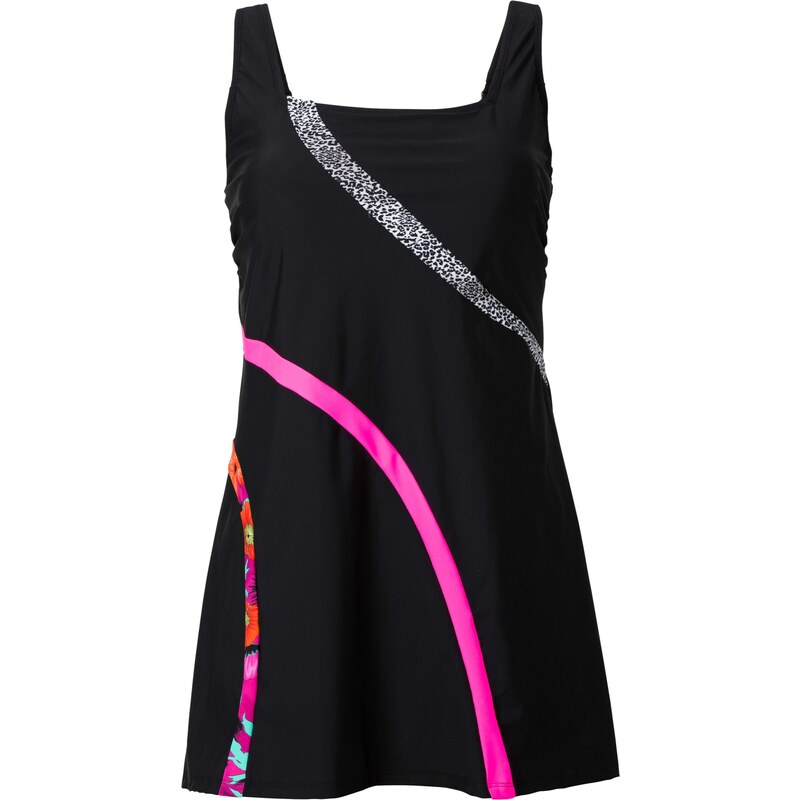 bpc selection Bonprix - robe d'été Robe de bain sculptante niveau 1 noir pour femme