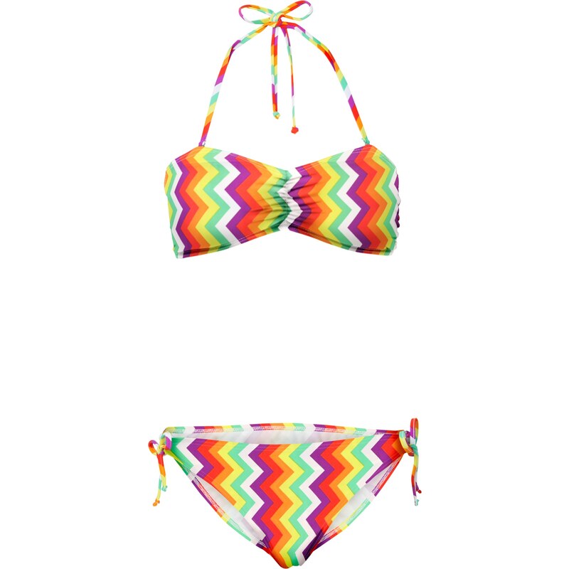 RAINBOW Bonprix - Bikini bandeau (Ens. 2 pces.) fuchsia pour femme