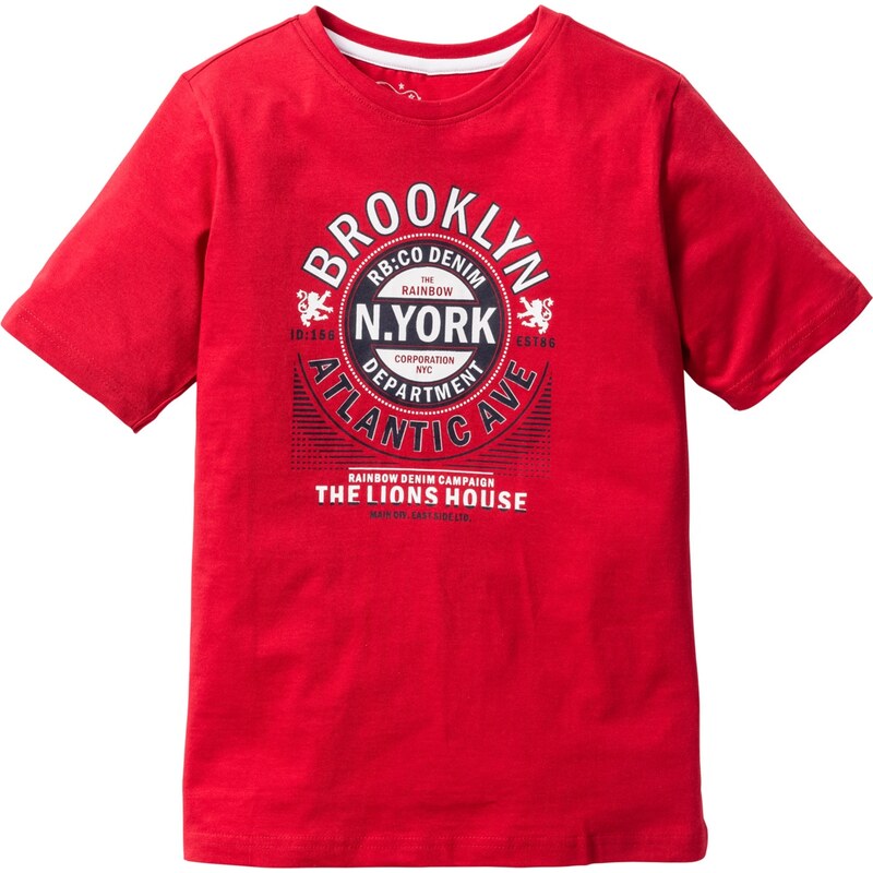 bpc bonprix collection Bonprix - T-shirt à imprimé rouge manches courtes pour enfant