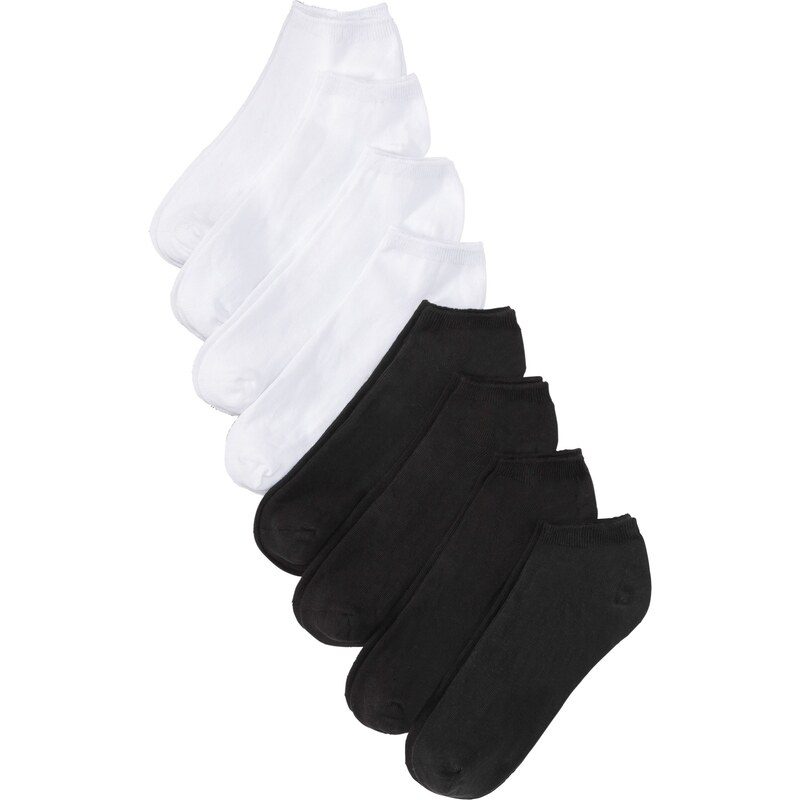 bpc bonprix collection Bonprix - Lot de 8 paires de socquettes noir pour femme