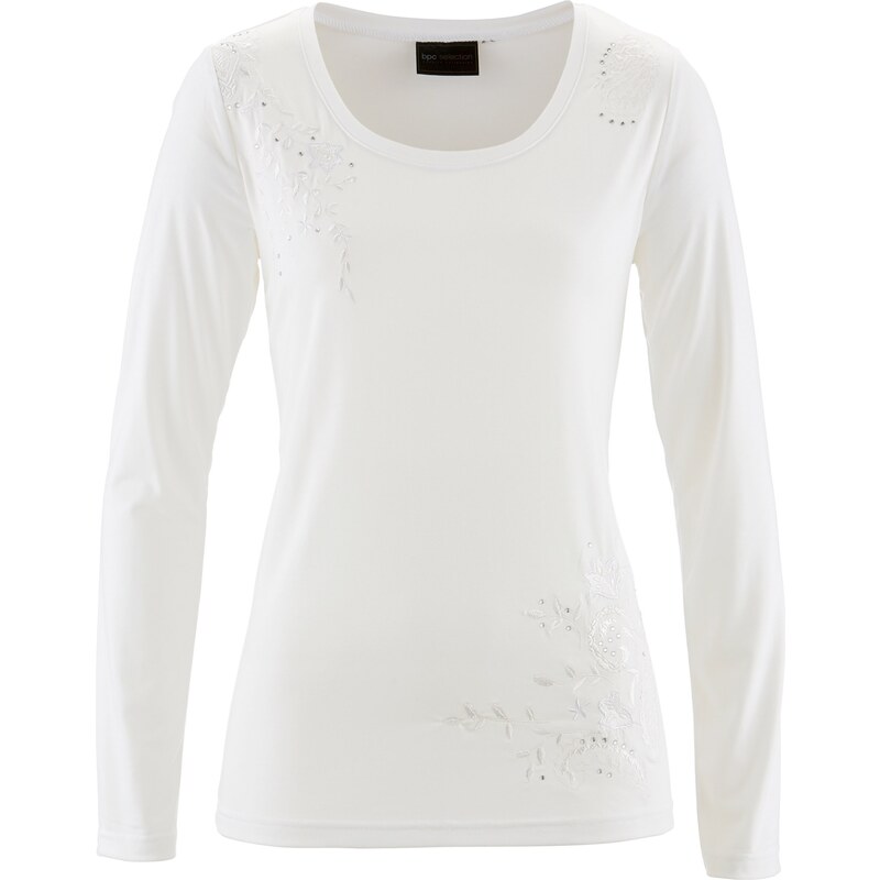 bpc selection Bonprix - T-shirt manches longues blanc pour femme