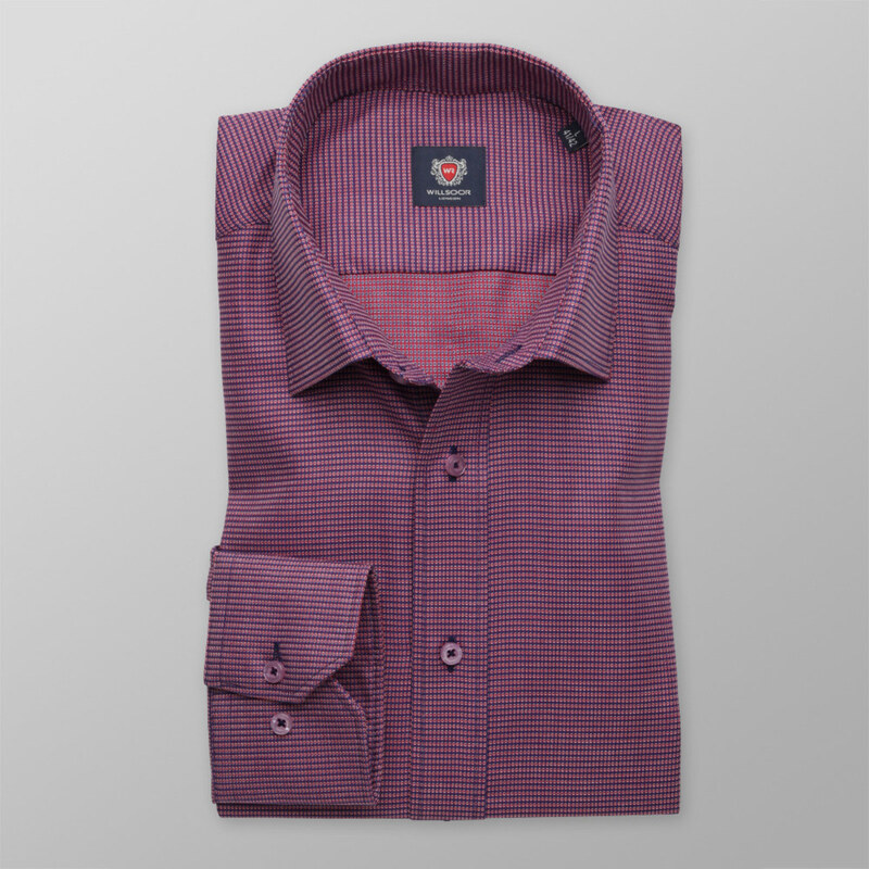 Willsoor Hommes coupe slim chemise Londres (la taille 176-182) 8772